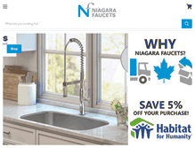Tablet Screenshot of niagarafaucets.com